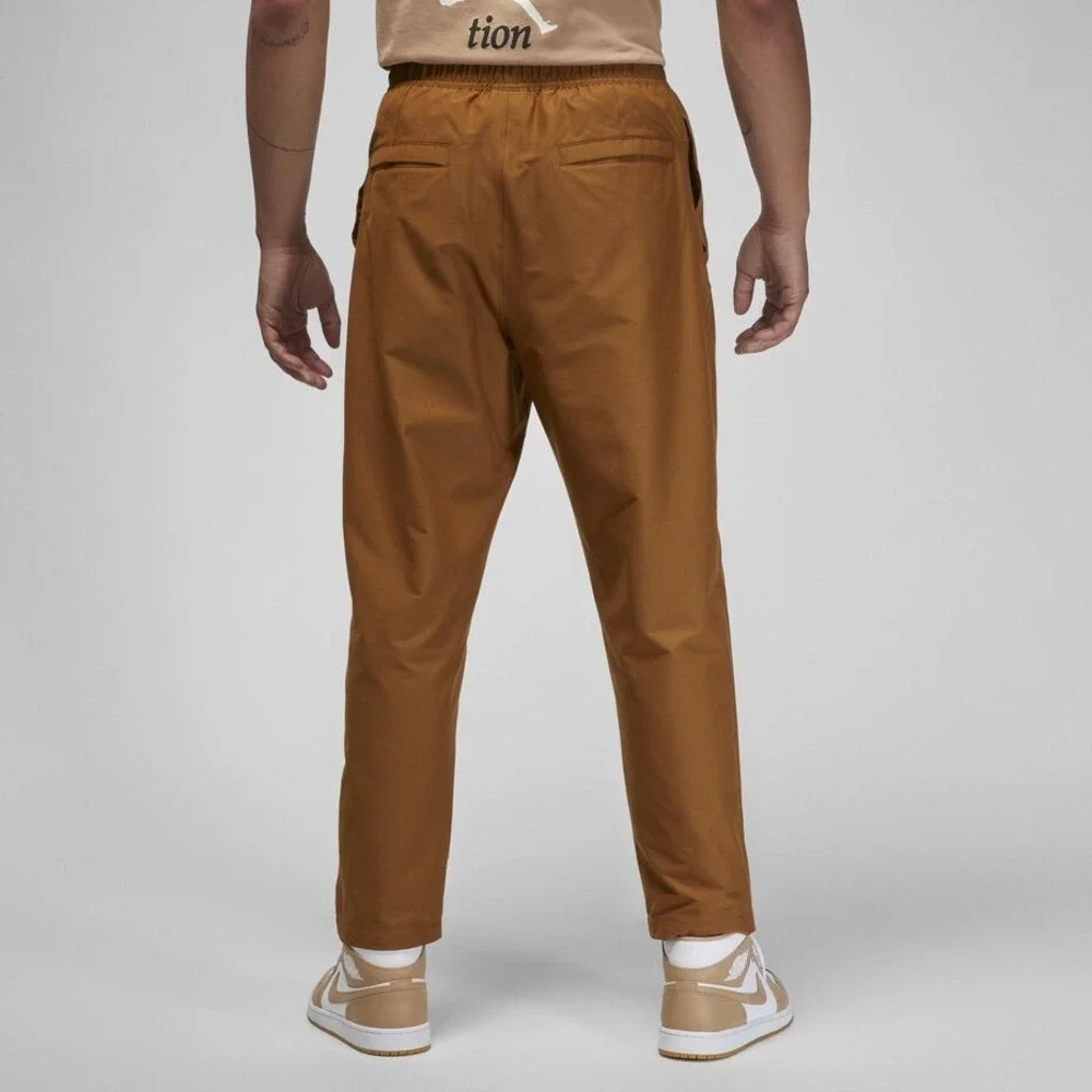 Jordan Mens Essential Crop Pants Lt British Tan White FB7325-281 Small NWT
